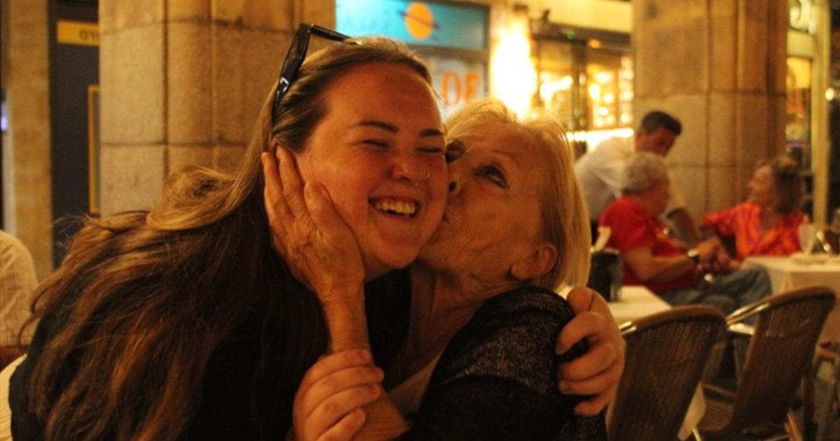 Delaney Hartman, right, and her host mom, Manuela, enjoyed time together in Spain.